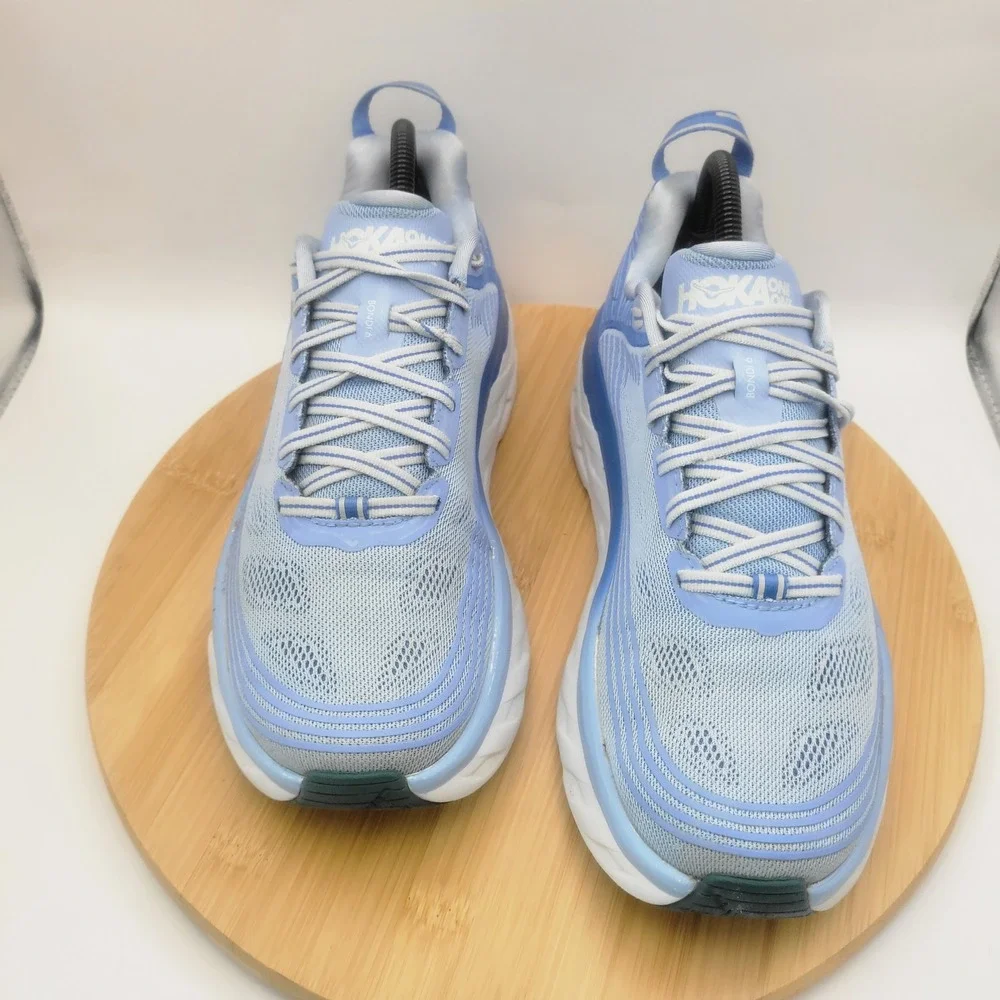 Hoka One One Bondi 6 Blue Mesh Running Shoes Womens 9 1019270 SPCB